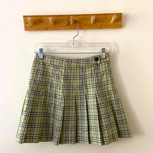 Pleated mini skirt